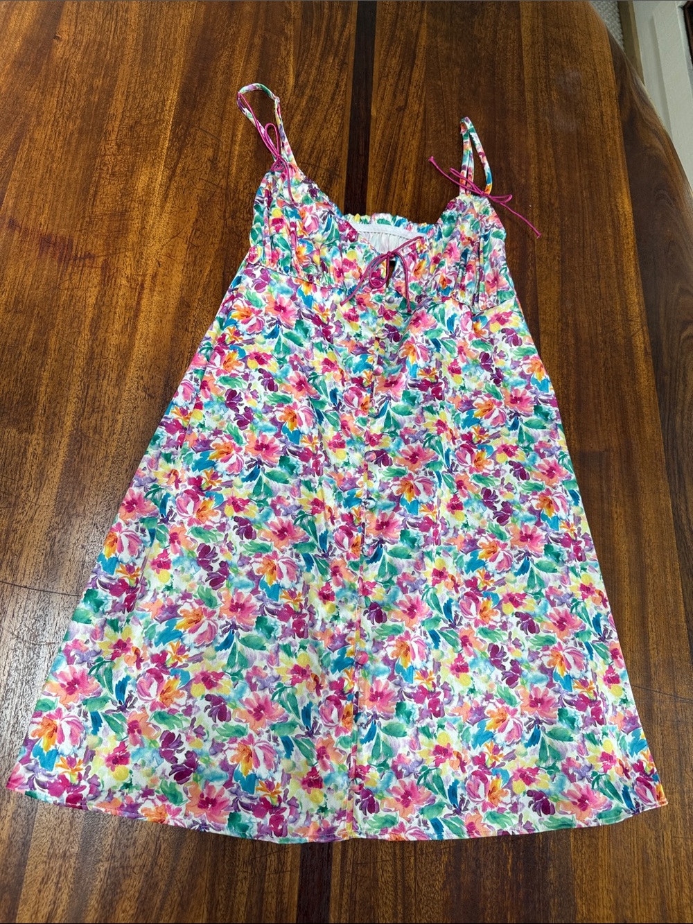 For Love and Lemons women’s Floral Sundress – Pink Multi
